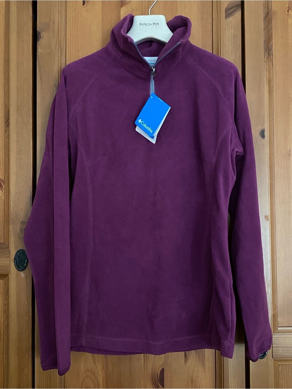 Columbia Men's Deep Plum Half-Zip Fleece Pullover